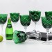 Taça Cristal Lapidado 33 P/água Verde Escuro 400ml