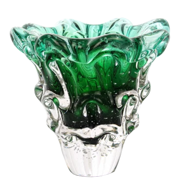 Vaso Murano Huaraz Verde Folha