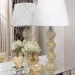 Abajur Murano Versailles Cristal C/Ouro 24k