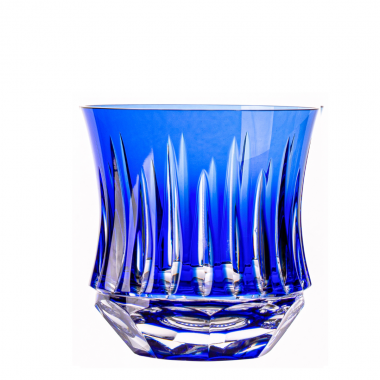 Copo Cristal Lapidado 66 Whisky Azul Escuro 325ml