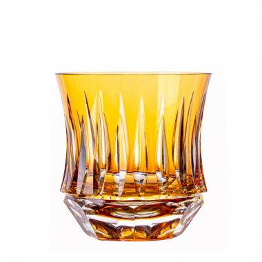 Copo Cristal Lapidado 66 Whisky Amarelo 325ml