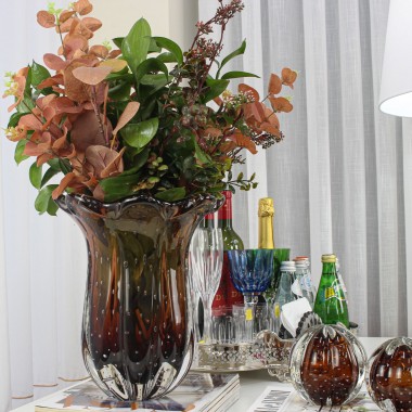 Vaso Murano Everest Garnet