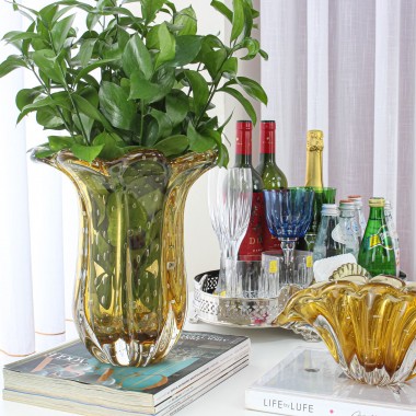 Vaso Murano Everest Ambar