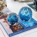 Kit 2 Esferas de Murano P e M Senna Aqua Marine