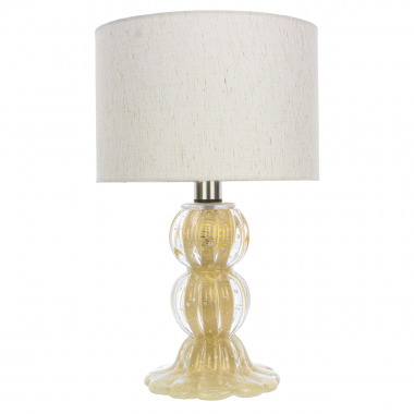Abajur Murano Siena Topazio com Ouro 24k