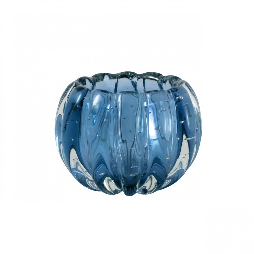 Cachepot Murano Liceu Pp Aqua Marine