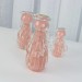 Kit 3 Anjos Murano Quartzo Rose