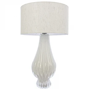 Abajur Murano Villette Branco Perola
