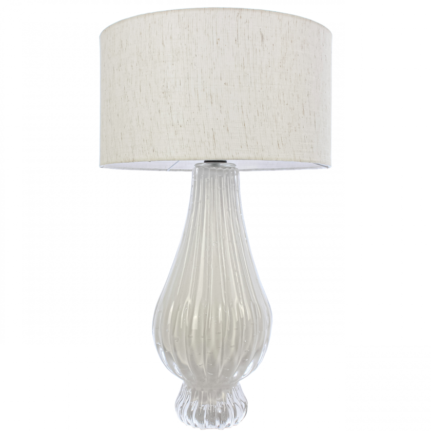 Abajur Murano Villette Branco Perola Abajur Murano Villette Branco Perola