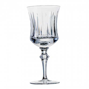 Taça de Cristal Lapidado P/Vinho Branco Incolor 260ml
