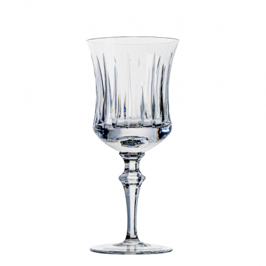 Kit 6 Taças de Cristal Lapidado P/Vinho Branco Incolor 260ml