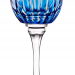 Taça de Cristal Lapidado 66 P/Vinho Tinto Azul Claro