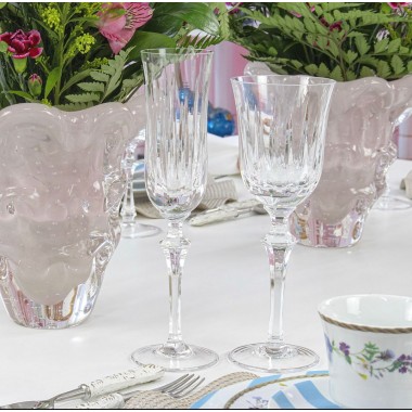 Taça Cristal Lapidado 66 Vivaldi P/água Incolor