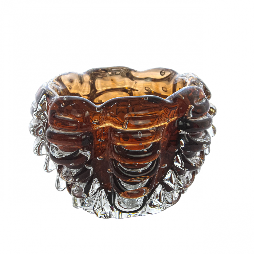 Cachepot Murano Fioresi Garnet Cachepot Murano Fioresi Garnet