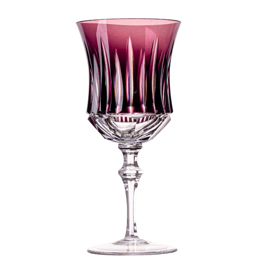Taça Cristal Lapidado 66 P/água Ametista 360ml Taça Cristal Lapidado 66 P/água Ametista 360ml