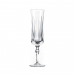 Kit 6 Taças de Cristal Lapidado P/Champagne Incolor 210ml