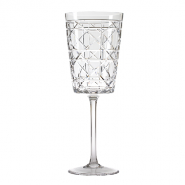 Taça Cristal Lapidado P/Agua Incolor Mozart 410ml