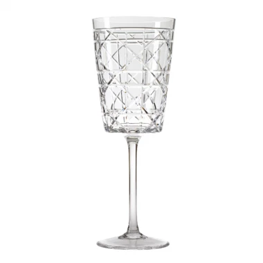 Taça Cristal Lapidado P/Agua Incolor Mozart 410ml