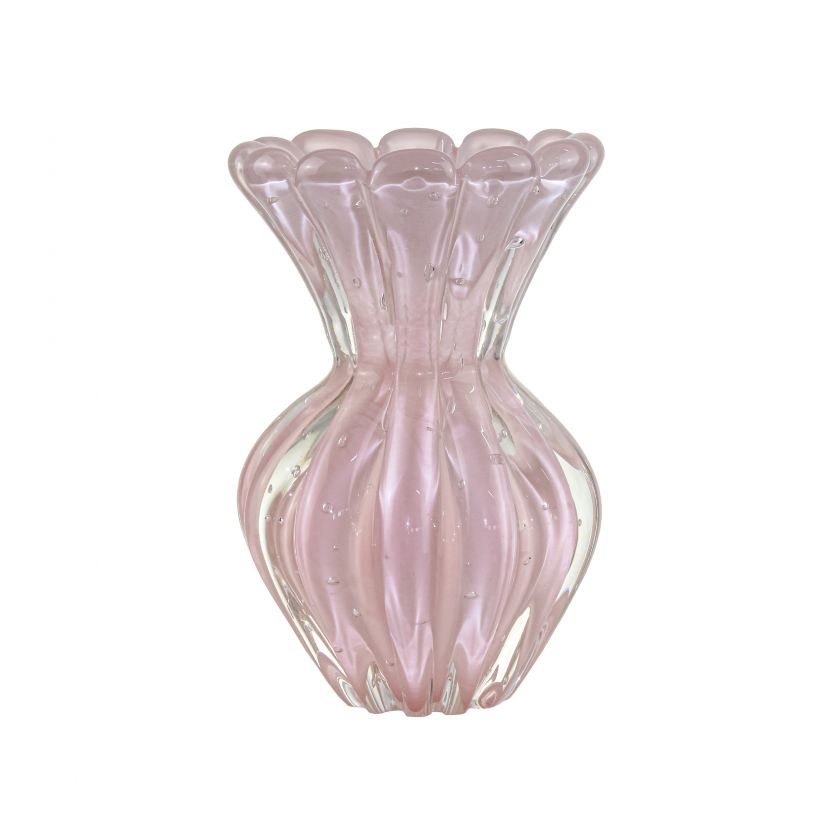Vaso de Murano Babi Jade Rosa Vaso de Murano Babi Jade Rosa