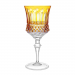 Taça Cristal Lapidado 69 P/água Amarelo Mozart 370ml