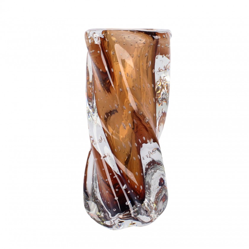 Vaso Murano Doha P Rubi Dourado Vaso Murano Doha P Rubi Dourado