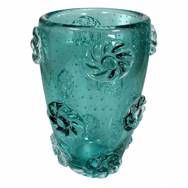 Vaso Murano Flowers M Esmeralda