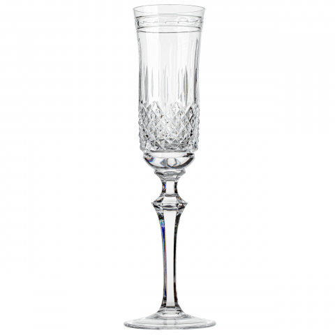 Taça Cristal Lapidado 68 P/Champagne Incolor Mozart 200ml