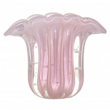 Vaso Murano Hallein Jade Rosa