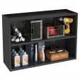 Armário Multiuso Aço Aéreo Multibox Cinza/Preto - Telasul