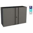 Armário Multiuso Aço Aéreo Multibox Cinza/Preto - Telasul