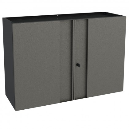 Armário Multiuso Aço Aéreo Multibox Cinza/Preto - Telasul