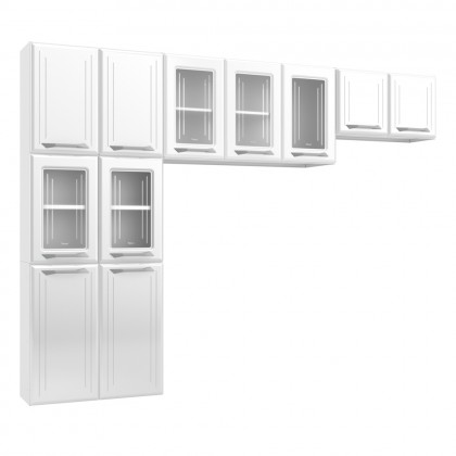 Cozinha de Aço Compacta Topázio 3 Peças Branco - Telasul