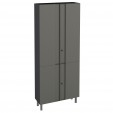 Armário Multiuso Aço Multibox Cinza/Preto - Telasul