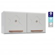 Armário de Cozinha de Aço Aéreo Duplo Baixo Mirage New Branco - Telasul