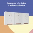 Armário de Cozinha de Aço Aéreo Triplo Médio Mirage New Branco - Telasul