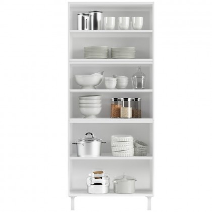 Paneleiro Duplo de Aço C/ Vidro Mirage New Branco - Telasul