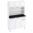 Armário de Cozinha de Aço Kit Triplo Topázio Smart Branco - Telasul