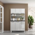 Armário de Cozinha de Aço Kit Triplo Topázio Smart Branco - Telasul