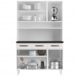 Armário de Cozinha de Aço Kit Triplo Mirage New Branco - Telasul