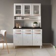 Armário de Cozinha de Aço Kit Triplo Mirage New Branco - Telasul