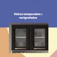 Armário de Cozinha de Aço Kit Triplo Mirage New Branco/Preto - Telasul