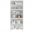 Paneleiro Duplo de Aço C/ Vidro Mirage New Branco/Preto - Telasul