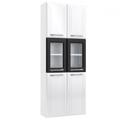 Paneleiro Duplo de Aço Topázio Branco/Preto - Telasul