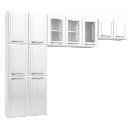 Cozinha de Aço Compacta Topázio 3 Peças Branco - Telasul