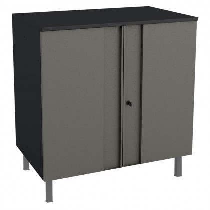 Balcão Multiuso Aço Multibox Cinza/Preto - Telasul