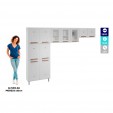 Cozinha de Aço Compacta Mirage New 3 Vidros 3 Peças Branco - Telasul