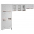 Cozinha de Aço Compacta Mirage New 3 Vidros 3 Peças Branco - Telasul