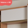Armário Macadâmia 800mm 1 Porta Basculante Freijó/Branco - Telasul
