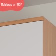 Armário Aéreo Cozinha Macadâmia 1 Porta Freijó/Branco - Telasul
