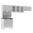 Cozinha de Aço Compacta Mirage 3 Peças Branco - Telasul